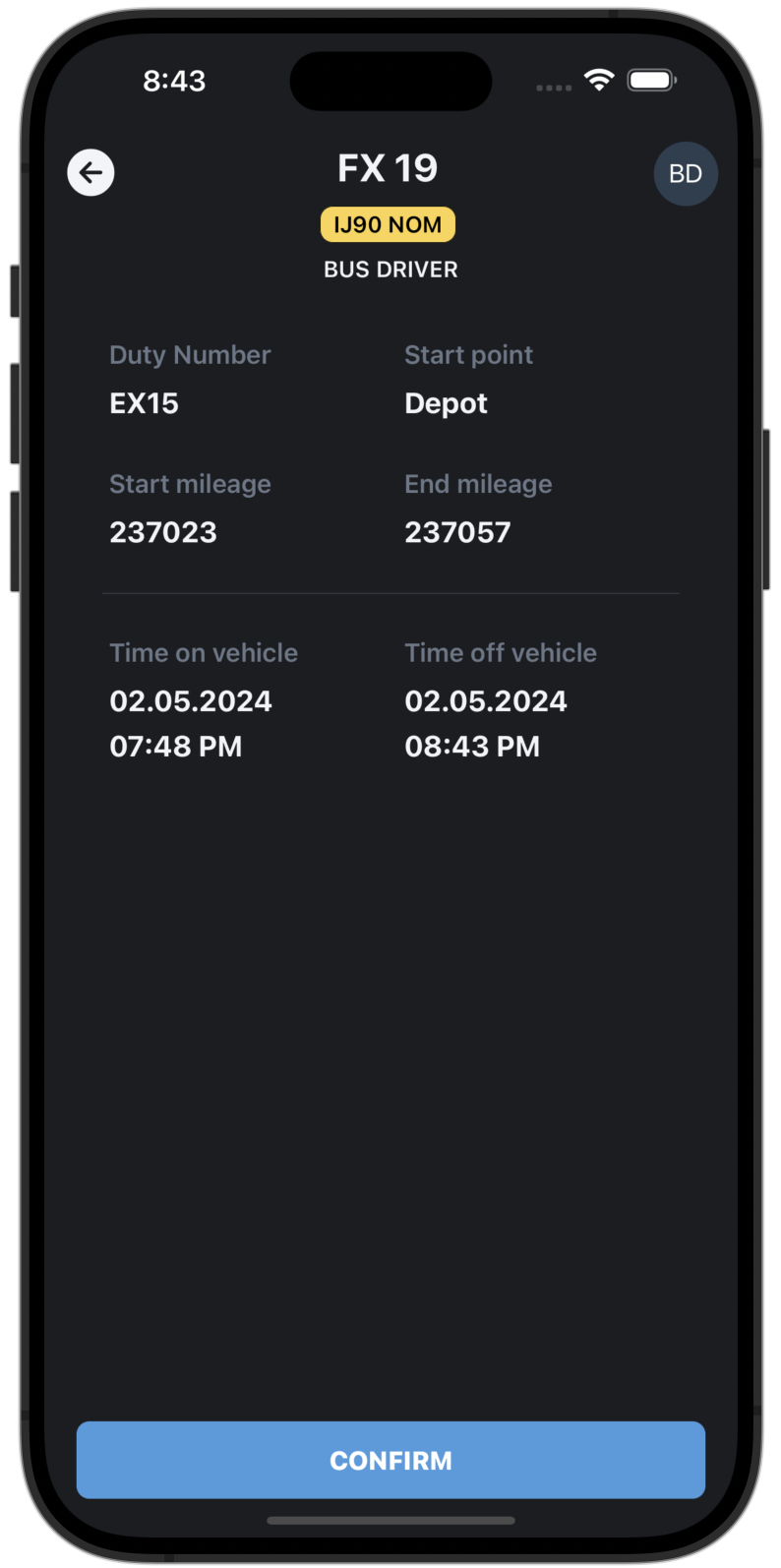 End summary defect card